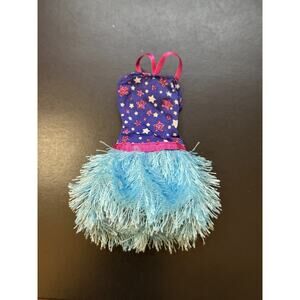 Barbie Fashion Fever Fashionistas Blue Glam Replacement Dress 2012 Mattel
